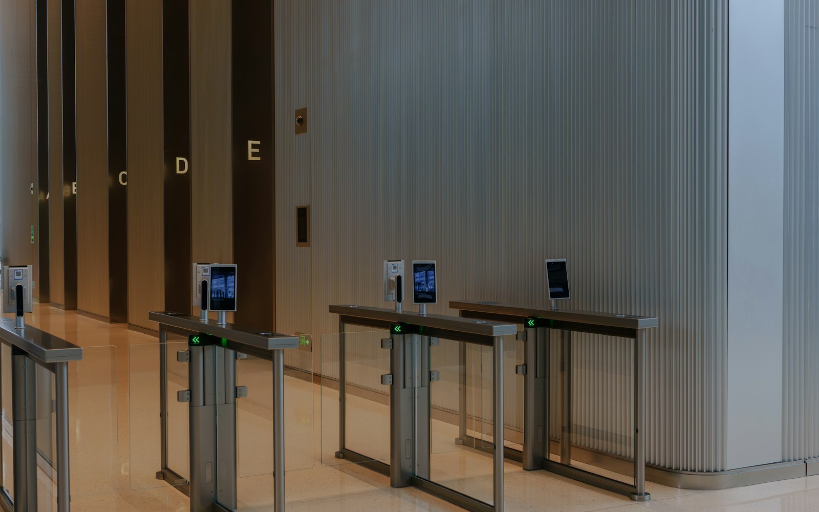 Completed commercial lobby illustrating documented service verification and handoff.